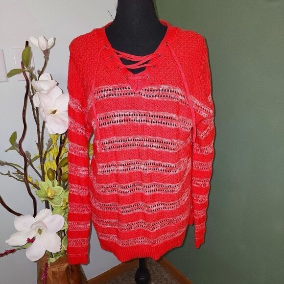 Northcrest striped sweater Lace Up - Picture 1 of 4